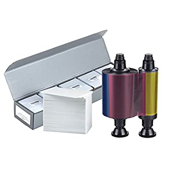【中古】【輸入品・未使用】Evolisr3011カラーリボンYMCKO+500?PVCカード