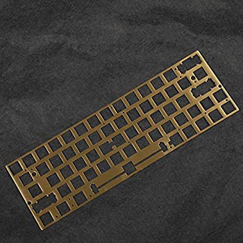 【中古】【輸入品・未使用】ブラシ仕上げ真鍮PVDANSIポジショニングボードプレートプレートマウントスタビライザーDZ60YD60MQPCBGK64GK64xホットスワップPCB(G