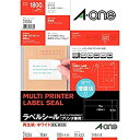 【中古】エーワン ラベルシール 再生紙 18面 100シート 31336