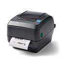【中古】ZEBRA GX430t 熱転写デスクトッププリンタープリント 幅4インチ USBシリアルとパラレルポート接続 ピーラー付き GX43-102511-0...