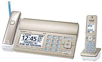 【中古】パナソニック デジタルコードレスFAX 子機1台付き 迷惑電話相談機能搭載 「温度・湿度アラーム」搭載 シャンパンゴールド KX-PD750DL-N