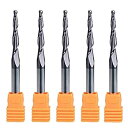 【中古】Zxyan の5pcs 6ミリメートルシャンク超硬テーパーボールノーズエンドミルビットR1.5mm 2フルートCNCツール 工具 産業用 ドリル..