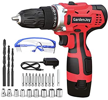 【中古】GardenJoy コードレスパワードリルセット 12V