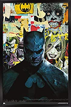 【中古】Trends International DCコミックス バットマン - ピクチャーウォールポスター 22.3インチ x 34インチ ブラックフレームバージョン