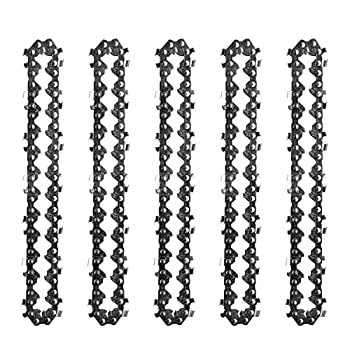 Saras 133mm Mini Portable 65#Mn Chainsaw Chain 28E-Chain Link 14T Electric Saw Replacement Accessory for Wood Cutting