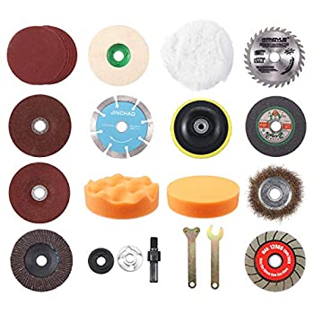 【中古】Saras 可変アングルグラインダーハンドドリル用23PCSウッドメタル切削交換用アクセサリーセット - タイプ h