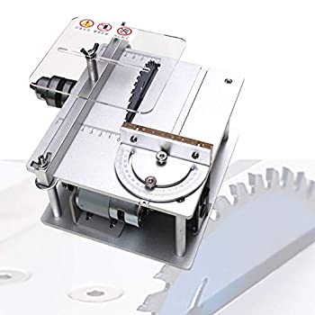 【中古】Electric Table Saw 120W,Mini Table Saw with Power Adapter,Variable Speed 5000 Rpm,Angle Ruler 0-90° Adjustable,Cutting Depth 30Mm/1.18