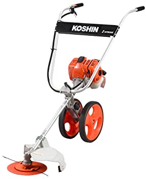 【中古】工進(KOSHIN) 手押し式 エンジン 草刈機 刈払機 EBC-35C 4サイクル 排気量 35cc ナイロン コード キャリー 簡単 折り畳み 収納 コンパクト