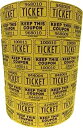 【中古】The Ticket Gurusラッフルチケット (2000枚の大きな数字4ロール) 合計8,000枚 50/50の抽選チケット-4イエローロール