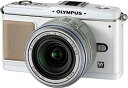 【中古】OLYMPUS ミラーレス一眼 E-P1 レンズキット ホワイト E-P1 LKIT-WHT