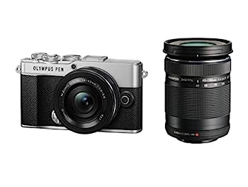 【中古】OM SYSTEM PEN E-P7 EZダブルズームキット シルバー