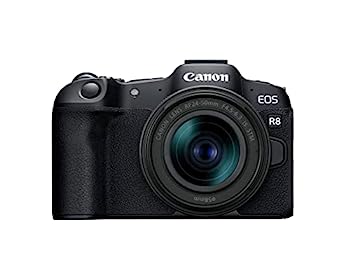 【中古】Canon キヤノン ミラーレス一眼カメラ EOS R8 RF24-50mm F4.5-6.3 IS STMレンズ付き 24.2MP 4K動画 DIGIC Xイメージプロセッサー 被写体検知 ト