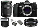 【中古】オリンパス ミラーレス一眼カメラ OM-D E-M5 MarkIII ボディ (ブラック) + M.ZUIKO DIGITAL ED 14-42mm f...