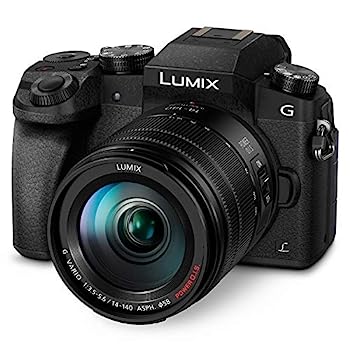 【中古】Panasonic LUMIX DMC-G7HK DSLM Mirrorless 4K Camera, 14-140 mm Lens Kit (Black) by Panasonic