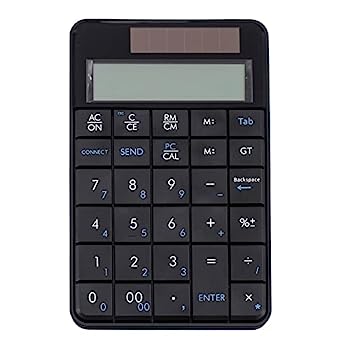 【中古】実務電卓ワイヤレス数値キーボード2.4gUsb Calculator for Office Financial Tool Pc Numeric Keyboard 2 in 1 Solar Calculator with Screen 家