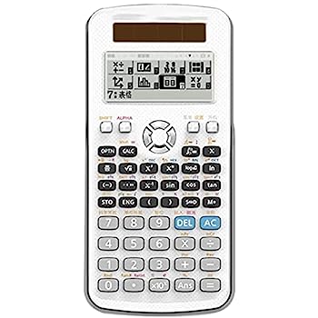 Rakuten - 【中古】アップグレード済み スライドカバーデザイン電卓 ホワイト 多機能関数電卓 学生財務会計用標準電卓 卓上電卓