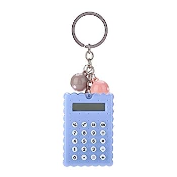 【中古】fosa ミニ ポータブル キュート クッキースタイル キーチェーン 電卓 子供 ギフト キャンディーカラー ポケット 標準機能計算機 ガールズ ボーイ