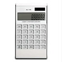 【中古】電卓 ダブルパワー大画面電卓超薄型ファッションホワイトコンピューター 多機能 ビジネス電卓 オフィス 商談 会議