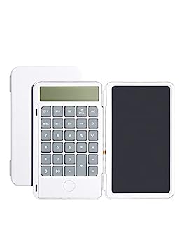 desk calculatorです、 手書きボード付き関数電卓の充電、適切な会計学生 (Color : White, Size : 2packs) (Color : Black)