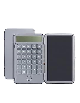 【中古】ポータブル 手書きボード、ミニポータブル多機能計算機、適切な会計学生の科学計算機の充電 ギフト (Color : グレー, サイズ : 2packs)