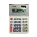 【中古】ポータブル デスクトップ計算機、12桁の大きな画面表示、大型ボタン、バッテリー太陽電池、シンプルな青、オフィススクール (Color : Light gray(3)