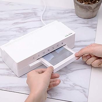 【中古】ラミネーターマシン、小型ラミネーター A6 写真ドキュメント - 350mm/分 ホーム厚さ調節可能 ラミネートマシン オフィス、家庭用学校 ラミネート