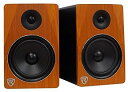 【中古】Rockville APM8C 8インチ 2ウェイ 500W アクティブ/電源USBスタジオモニタースピーカーペア チェリーウッド