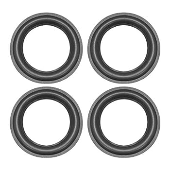 【中古】【未使用未開封】uxcell フォームエッジ 外径155mm ブラック フォーム サラウンドリング交換 スピーカー修理DIY フォームサラウンド 4個入り