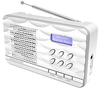 【中古】【未使用未開封】Soundmaster dab500?FM DABラジオwith LCDクロック???ホワイト/シルバー