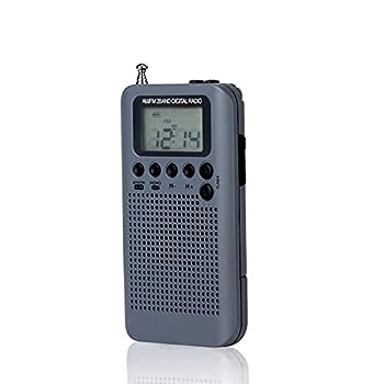 【中古】Honelife HRD-104ポータブルAM / FMステレオラジオポケット2バンドデジタルチューニングラジオミニレシーバー屋外ラジオイヤホンストラップ1.3イ