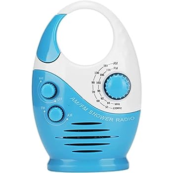【中古】【未使用未開封】防水シャワーラジオ、AMFMミニハンギングプレーヤー音楽ニュース放送Ipx4防水シャワーバスルームスピーカーリビングルーム用ポータブルラジオバ その1