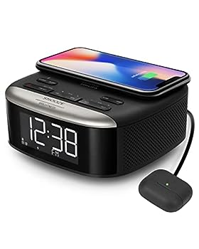 【中古】【未使用未開封】Philips(フィリップス) クロックラジオ 【Qi 対応 Bluetooth スピーカー ワイヤレス充電器 ラジオ iPhone & Android対応 目覚まし時計 輝度調整