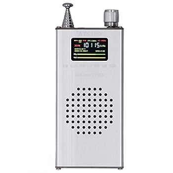 【中古】ポケットラジオ ラジオレシーバー リチウムバッテリー LCD FMラジオレシーバー 150k-30MHz、64M-108MHz 家族や友人