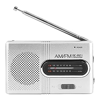 【中古】AM/FM ラジオ 3.5mmプラグ バンドレシーバー ポータブルラジオ 大音量 時間つぶしパーツ 電池別購入