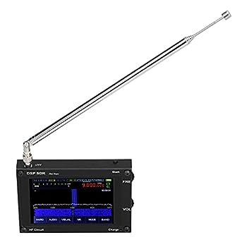 【中古】Udavivi ポータブルラジオレシーバー、SDRレシーバーワイヤレスラジオ、タッチスクリーンとアンテナ付き、50KHz-2GHz周波数範囲用 - ポータブル