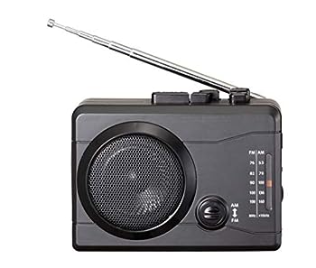 【中古】キヨラカ AM/FMラジカセデジタル保存カセットレコーダー「楽々ラジカセ」KR-01