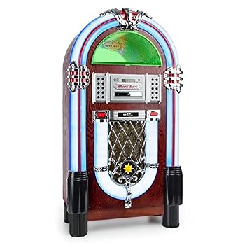 šAUNA Graceland Jukebox - USB SD AUX AM/FM饸 MP3 CD-ץ졼䡼 LED 50ǯ奯饷å 2Хɥ饤 ץǽʺ