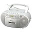 【中古】オーム電機 AudioComm CDラジオカセットレコーダー シルバー RCD-570Z-S 03-0773 OHM