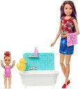【中古】Barbie Skipper Babysitters Inc. Bathtime Playset