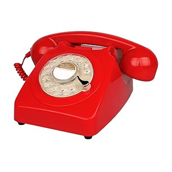 【中古】Benotek 1980年代の赤いロータリーダイヤル電話 クラシックな古いスタイル レトロな固定電話機 シングルライン コード電話 自宅 オフィス 学校 【中古】Benotek 1980年代の赤いロータリーダイヤル電話 クラシックな古いスタイル レトロな固定電話機 シングルライン コード電話 自宅 オフィス 学校