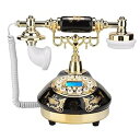 【中古】アンティーク電話、FSK/DTMFデュアルシステムシステムを備えたビンテージ固定電話、発信者IDディスプレイ、レトロロープ電話、リビングルーム