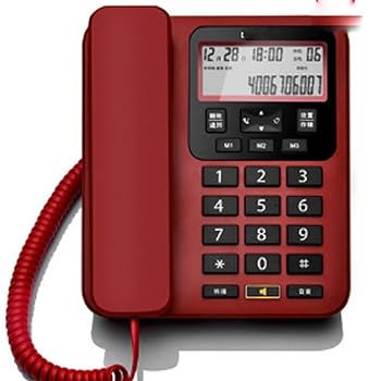 【中古】コード付き電話電話レトロノベルティ電話ミニ発信者ID電話、壁掛け電話固定電話ホームオフィス固定電話