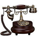 【中古】回転式ダイヤル電話、レトロな固定電話、ヨーロッパアンティーク電話機、コード付き電話、リダイヤル機能付きのオフィスホームホテル向けの昔な(2)