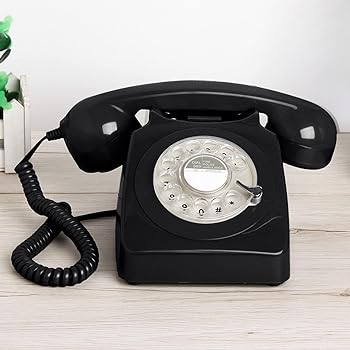 【中古】レトロ回転式ダイヤル電話、昔ながらの固定電話、リダイヤル機能付きコード付き電話、家庭用および装飾電話機,黒 【中古】レトロ回転式ダイヤル電話、昔ながらの固定電話、リダイヤル機能付きコード付き電話、家庭用および装飾電話機,黒