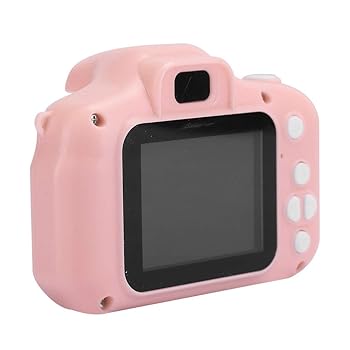 キッズカメラ ワンクリックでピント合わせ かわいい簡単操作 写真撮影用カメラ(Pink-Pure Edition)
