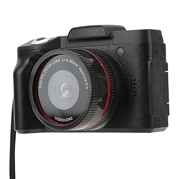 【中古】デジタルカメラ HDカメラ 修学旅行 キッズ 学生 初心者 ループ記録 16X 2.4インチ 16MP HD 180度フリップスクリーン 1080P