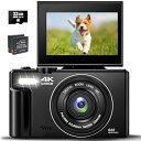 【中古】デジカメ 4K 30FPS 64MP デジタルカメラ コンパクトカメラ YouTubeカメラ AFオートフォーカス ウェブカメラ 18倍デジタルズーム 初心者向け 誕生