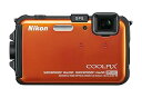 【中古】Nikon COOLPIX AW100 16のMpのCMOS GPSとフルHD 1080Pビデオ(旧モデル)付き防水デジタルカメラ オレンジ