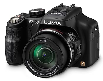 【中古】Panasonic dmc-fz150 K 12.1 MPデジタルカメラCMOSセンサー付き、24 x光学ズーム(ブラック)メーカー生産終了