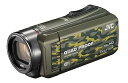 【中古】JVC ビデオカメラ Everio R 防水5m 防塵仕様 Wi-Fi対応 内蔵メモリー64GB カモフラージュ GZ-RX600-G(2)